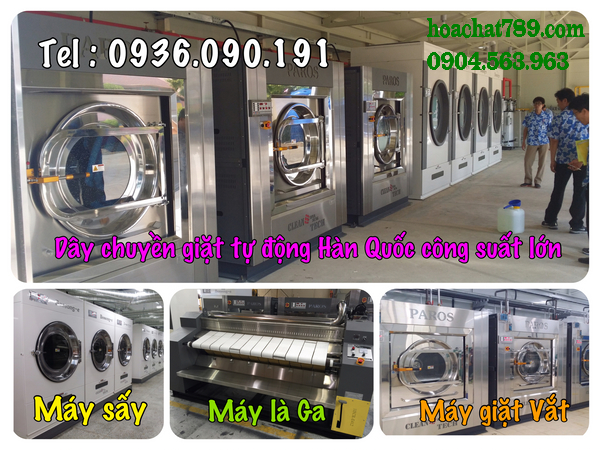 Cho thuê máy giặt công nghiệp thiết bị giặt là